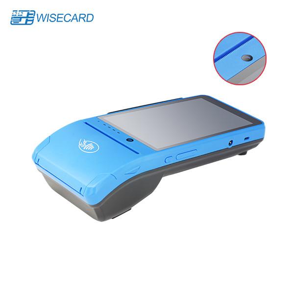 Buy Blue Android Handheld POS Terminal With Printer Scanner at wholesale prices