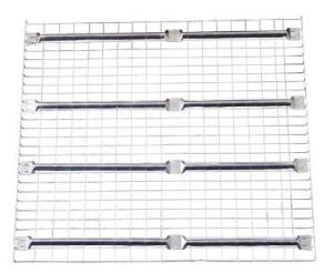 Galvanized Flared Shape Wire Mesh Decking Panels Euro Style RAL System