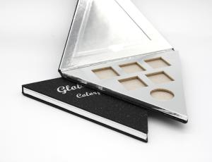 Quality Eco Friendly Triangle Eyeshadow Palette Special Shaped With Magnetic Closure for sale