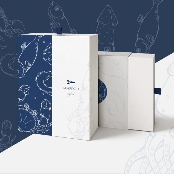 Custom Drawer Gift Box Logo Print Personalized Biodegradable Rigid Packaging Made