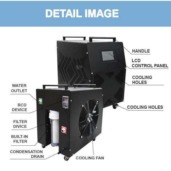 Smart WIFI control ice bath cold plunge chiller for recovery ice bath water chiller 1hp