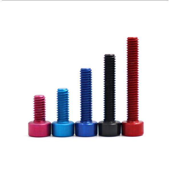 7075 Cup Head DIN912 Aluminium Hexagon Socket Screw M4 M5*6/8/10/12/16/20/25mm