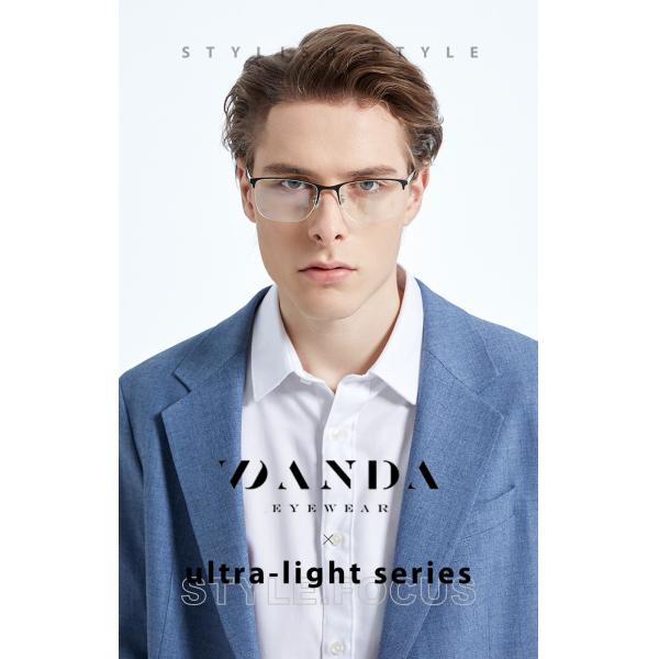 Half Rim Titanium Frame Glasses Unisex For Computer Reading Gaming