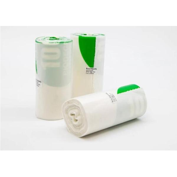 Green Garbage Cornstarch Bags Compostable Kitchen Food Waste Bags, compostable bioplastic trash bag food grade