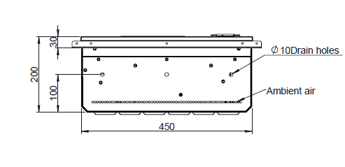 Aluminum DC48V 60W/K Cabinet Heat Exchanger Heat Pipe Type Remote Control Alarm Out