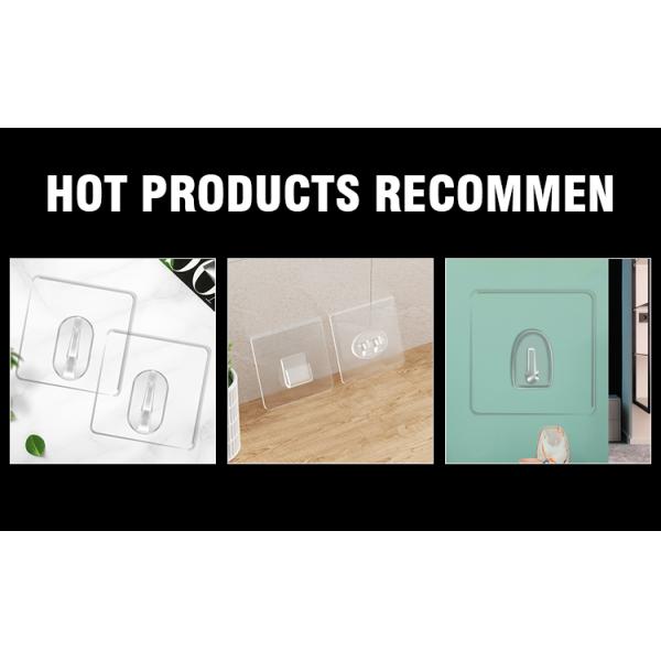 No Drilling Hole Needed Self Adhesive Hook Rack Daily Objects Storage Idea For Door