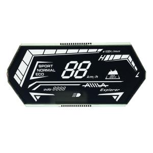 Quality VATN Alphanumeric Segment LCD Display For Speedometer Odometer Meter Front Screen for sale