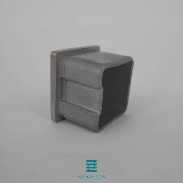 40x40x2.0mm Square Handrail End Caps Dome Shape Easy Installation