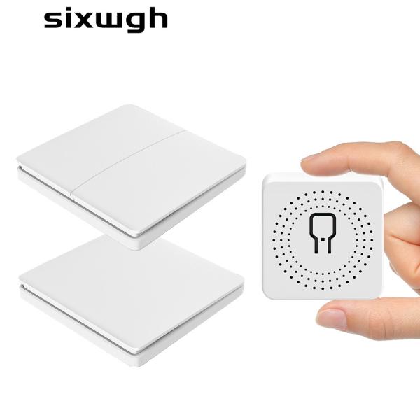 Buy 16A 433Mhz Wireless Kinetic Energy Switch 2 Way Push Button Waterproof Light Switch at wholesale prices