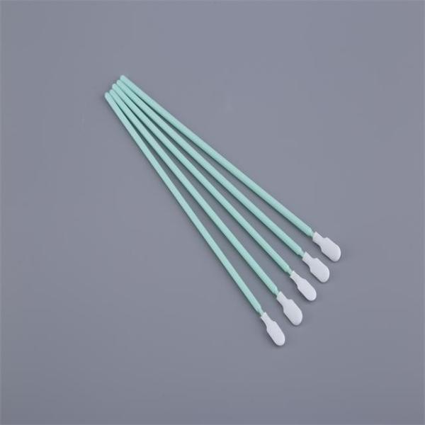 Polypropylene Handle Polyester Swab , Knitted Fiber Cleaning Swabs Q Tips