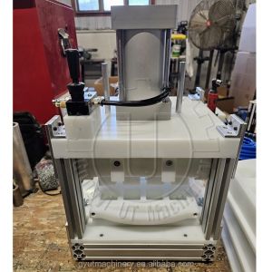 Quality Small Mini Manual Hand Home Pneumatic Desktop Square Salt Powder Shampoo Ball Machine for sale