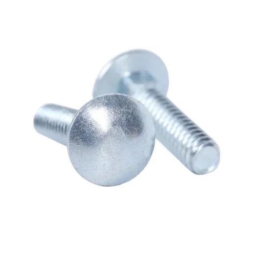 Full Thread Zinc Plated Carriage Bolts White Blue Class 4.8