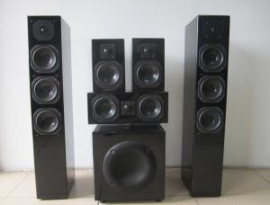 China Black Glossy Panel 5.1 Home Theater Speaker Good Sound Quality For Cinema System Wholesale on sale
