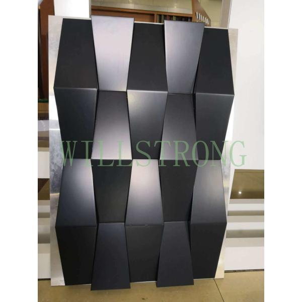 Light Weight 3D Cladding Panels With Or Without Perforated ACP / Aluminum Composite Panel