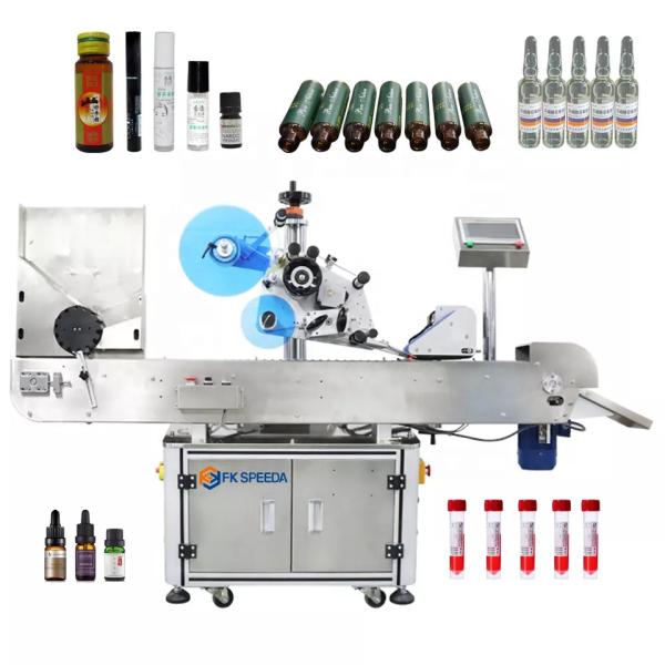 FK807 High Speed Automatic Small Bottle Essential Oil Labeling Machine for Glass Tubes