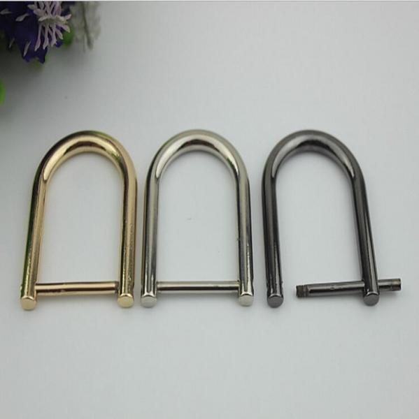 Buy Custom made big zinc alloy 28 mm removable metal D ring buckle with polishing at wholesale prices