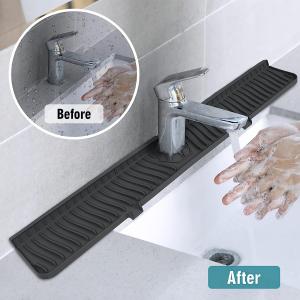 China FDA Reusable Silicone Kitchen Product Sink Water Splash Guard on sale