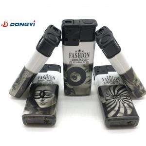 Quality Customized Colorful Label Fashionable Cigarette Lighter for European and American Model NO. DY-F007 Plastic for sale