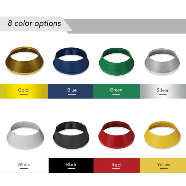 45 Meters Green Color Aluminum Plastic Trim Cap J Type 3D Letter Sign Trim Cap