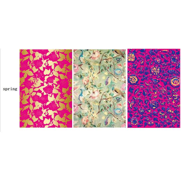 Recyclable Printed Gift Wrapping Paper 80g / Custom Wrapping Paper Roll With Ribbons Eggs