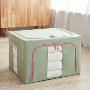 Quality Multiscene Quilt Fabric Household Storage Containers Cotton Linen Capacity 24L for sale