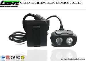 China 25000lux LED Mining Light Dual Beam Functional Cap Lamp Mountable Positioning System on sale