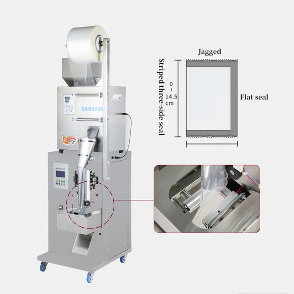 Granular Sugar Sachet Vegetable Seed Packing Machine Three Side Sealing 50g VFFS