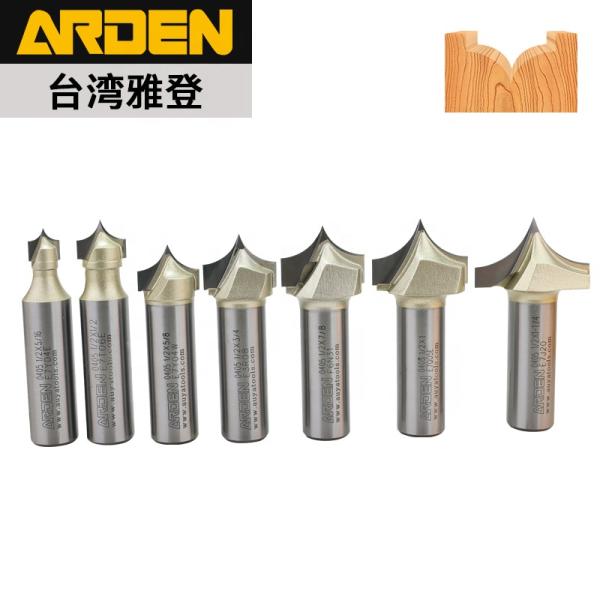 Carbide Tideway Router Bits Door Panel 55HRC Tiger Tech Cnc Router Ovolo Carving Bit