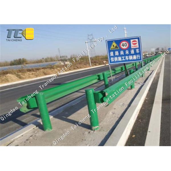 Corrugated Steel Roller Crash Barrier System For Roadside Guardrail
