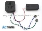 Square Recording Sound Module With An Speaker Cell Box And Two Push Buttons