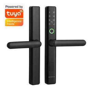 China Tuya App Control Intelligent Smart Door Lock Phone Fingerprint Code Open For Home Security on sale