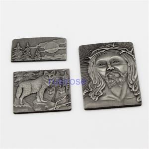 Quality Lighter combination OEM badge custom, combination badge custom, antique badge, ancient tin color 3D badge for sale