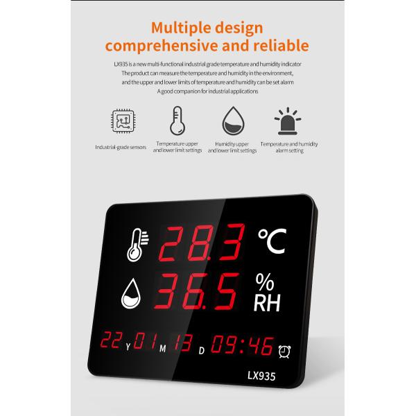 Baby Thermometer Digital Thermometer High Sensitive Temperature and Humidity Meter With Clcoks Temperature Sensor Greenhouse