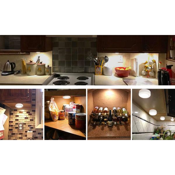 Modern 61x26mm 0.5w Remote Control Under Cabinet Light