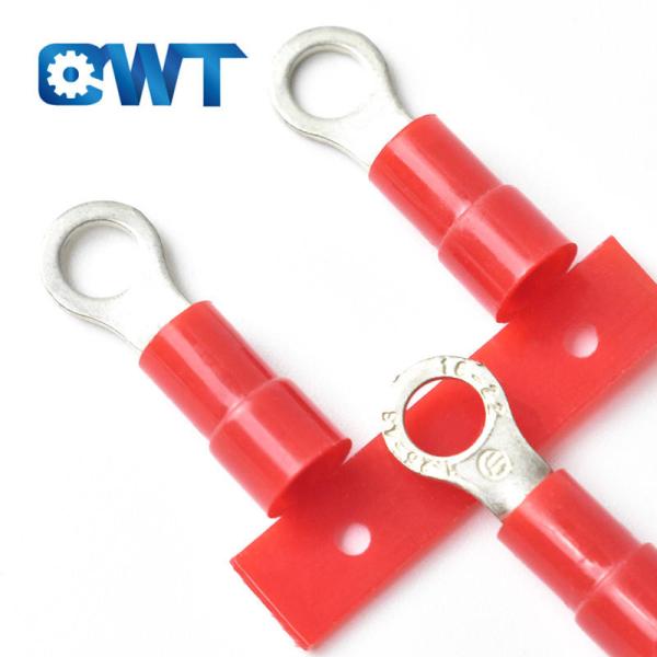 Circular Crimp Terminales 5MM 10MM Continuous Pre Insulated Ring Terminal Copper Cable Lug