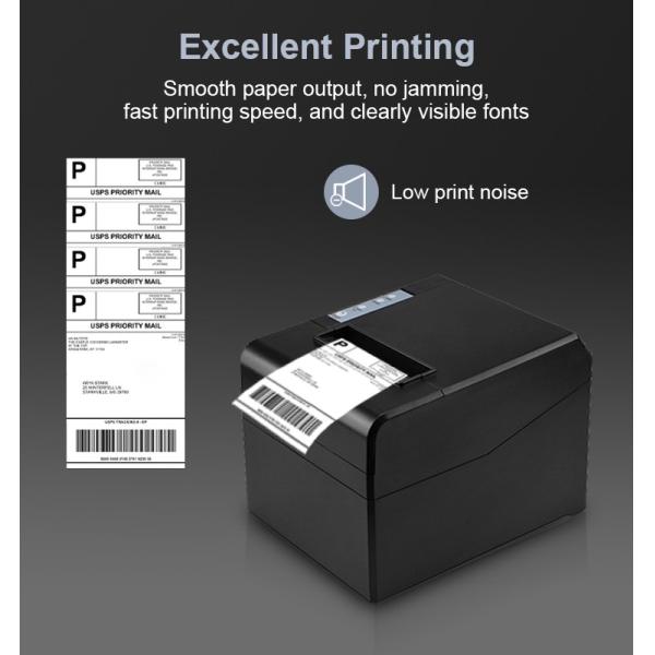 Auto Cutter 80mm 3 Inch Thermal Receipt Printer USB Bluetooth LAN Interface Desktop