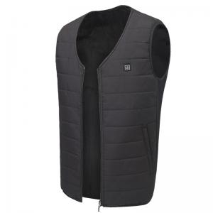 China Polyester Heated Waistcoat Adjustable Women Heated Massage Vest Electric Heating Vest on sale