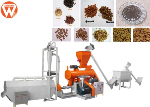 Buy Modulator Steam Fish Feed Extruder Machine , Control Shrimp Floating Fish Feed Machine at wholesale prices