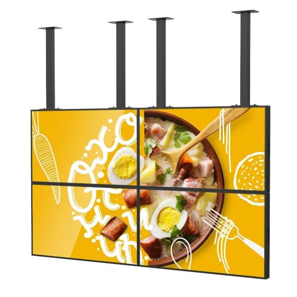 Quality Big LCD Splicing Wall Hanging Video Screen Monitor 55 Inch For Shop Window for sale
