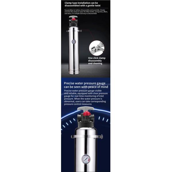 Manual Central Water Softener Resin Filter SS304 Calcium Ion Exchange 1000L/H 2000L/H 3000L/H