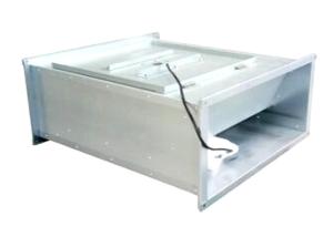 Quality Low Noise Rectangular Inline Duct Fan / Industrial Rectangular Exhaust Fan for sale