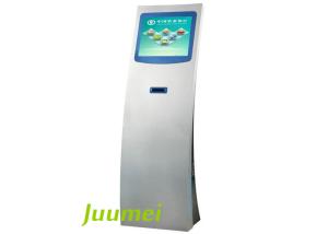 Quality Self-Service Touch Screen Ticket Kiosk With Printer For Wireless Doctor Queue Ticket Call Display System for sale