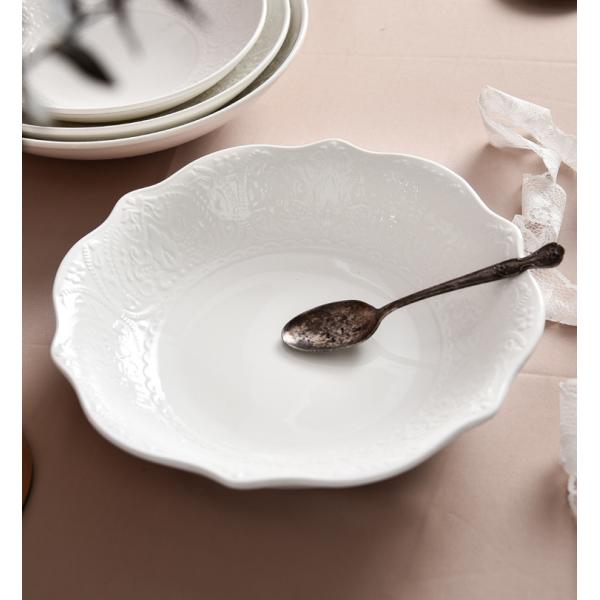 Round Solid Farmhouse Porcelain Restaurant Plates OEM Porcelain Salad Plates