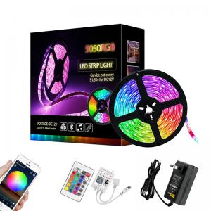 Quality RGB 5050 Light Set Tape Smart LED Music Light IP65 Waterproof 5M Home Decoration for sale