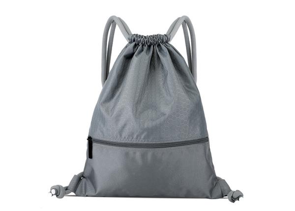 Buy SGS Custom Drawstring Bags , Polyester Drawstring Backpack Multi Color at wholesale prices