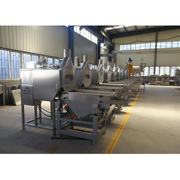 1000kg/h Split Peanut Peeling Machine Processing Plant High Breaking Rate