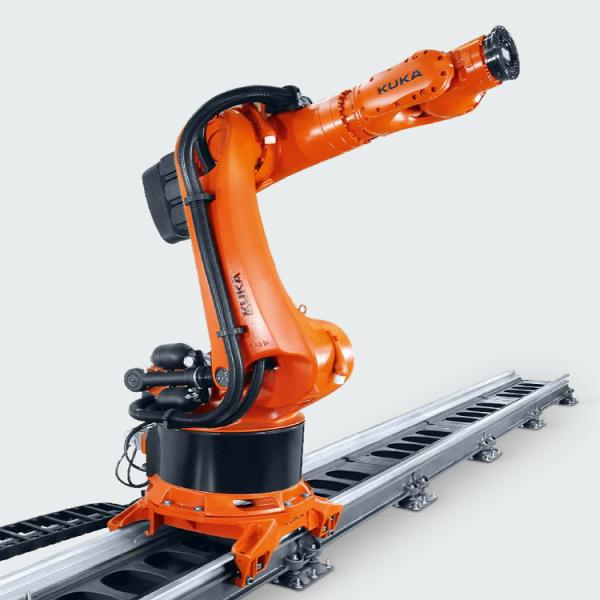 KUKA KR600 R2830 6 Axis Industrial Robot Welding / Palletizing Robot KL4000 Track Rail