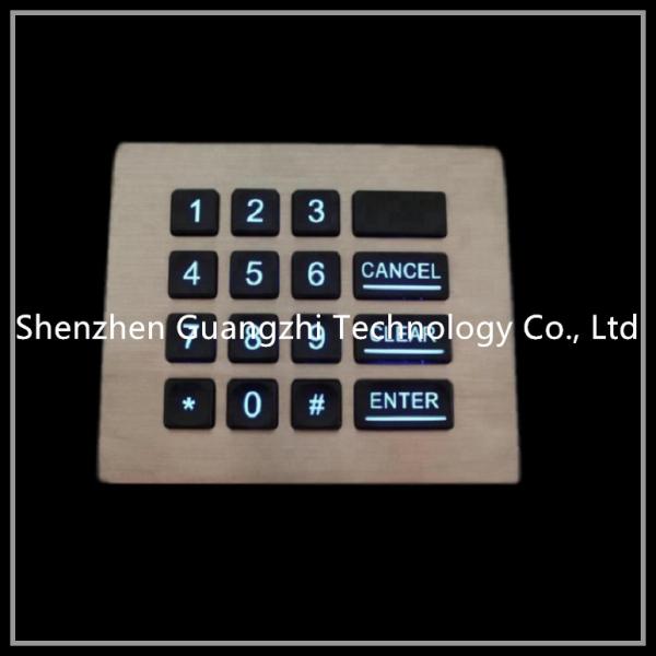 Buy Vending Machine Backlit Numeric Keypad Customizable Layout Shake Proof at wholesale prices