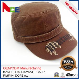 Quality Custom Embroidered Military Caps , Military Boonie Cap Autumn Winter Fitted for sale