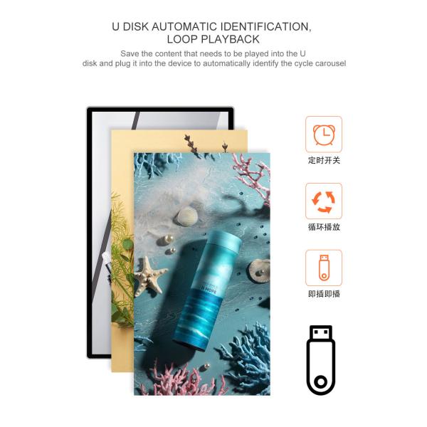 43 49 55 Inch Vertical Restaurant Shopping Mall Wall Mount LCD Display